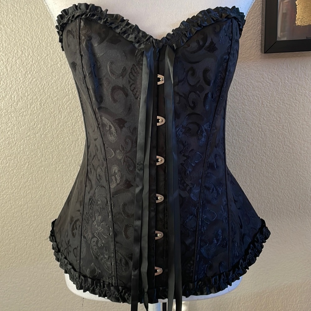 NWOT Black Corset Bustier Intimates Sexy Lingerie Plus Size 3X